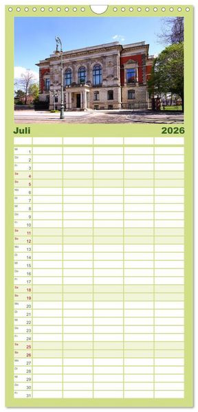 Produktbild: Familienplaner 2026 - Magdeburger Ansichten mit 5 Spalten (Wandkalender, 21 x 45 cm) CALVENDO