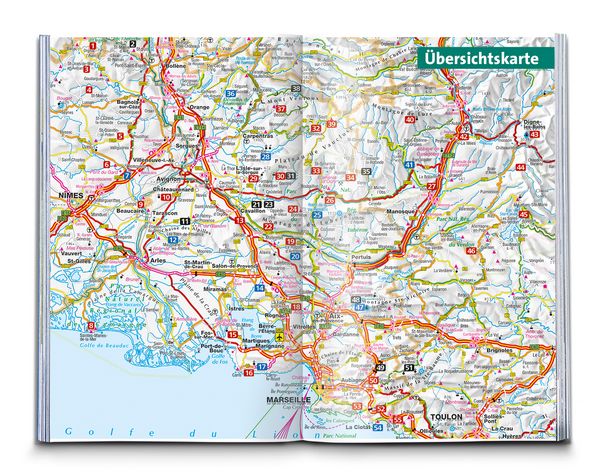 Produktbild: KOMPASS Wanderf&uuml;hrer Provence, 55 Touren mit Extra-Tourenkarte