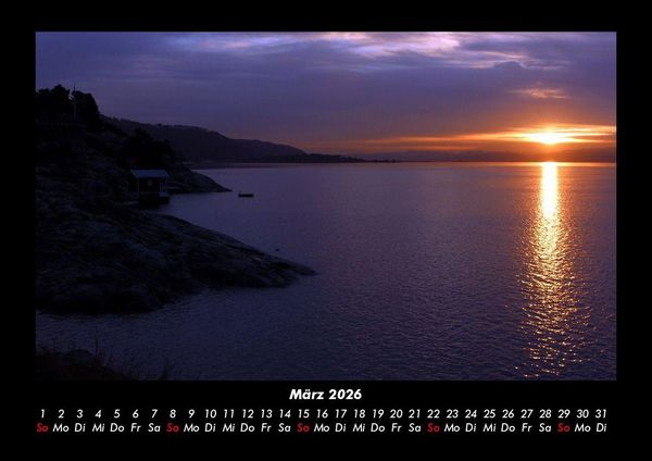 Produktbild: Sonnenunterg&auml;nge 2026 Fotokalender DIN A3