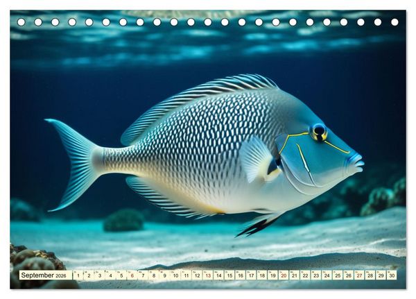 Produktbild: Faszinierende Fische (Tischkalender 2026 DIN A5 quer), CALVENDO Monatskalender