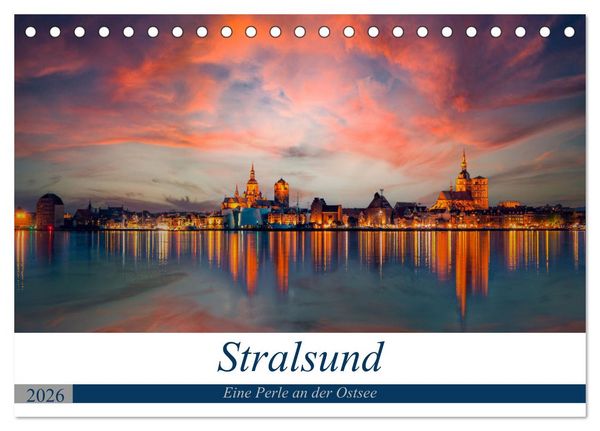 Produktbild: Stralsund, Eine Perle an der Ostsee (Tischkalender 2026 DIN A5 quer), CALVENDO Monatskalender