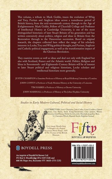 Produktbild: Politics, Religion and Ideas in Seventeenth- And Eighteenth-Century Britain