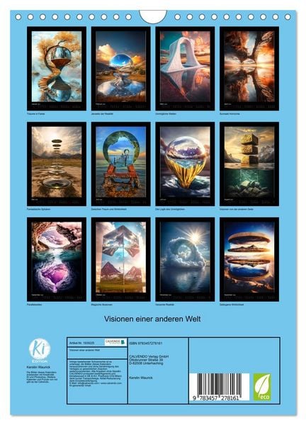 Produktbild: Visionen einer anderen Welt (Wandkalender 2026 DIN A4 hoch), CALVENDO Monatskalender