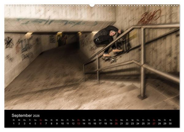 Produktbild: it's SKATEBOARDING (hochwertiger Premium Wandkalender 2026 DIN A2 quer), Kunstdruck in Hochglanz