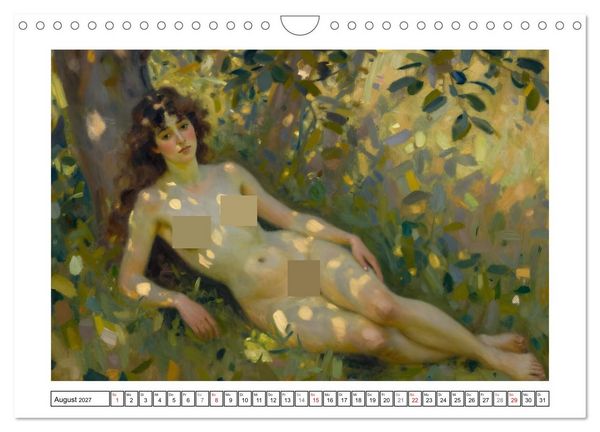 Produktbild: Sch&ouml;nheit ohne Schleier - Impressionismus (Wandkalender 2027 DIN A4 quer), CALVENDO Monatskalender