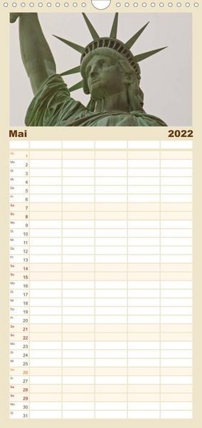 Produktbild: Familienplaner Ansichten einer Stadt: New York (Wandkalender 2022 , 21 cm x 45 cm, hoch)