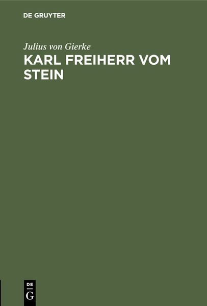 Produktbild: Karl Freiherr vom Stein