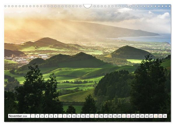 Produktbild: Azoren &ndash; Paradies im Atlantik (Wandkalender 2026 DIN A3 quer), CALVENDO Monatskalender