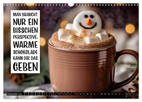 "Schokolade die süße Verführung coole Sprüche (Wandkalender 2025