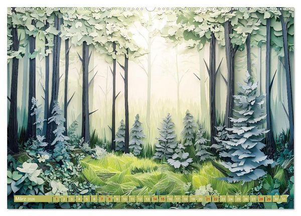 Produktbild: Kunstvolle Horizonte (hochwertiger Premium Wandkalender 2026 DIN A2 quer), Kunstdruck in Hochglanz