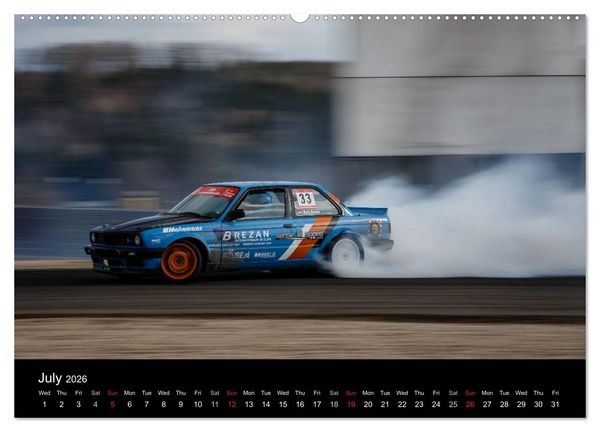 Produktbild: Drifting at the Nurburgring (High Quality Premium Wall Calendar 2026 DIN A2 landscape),CALVENDO 12 Month Wall Calendar