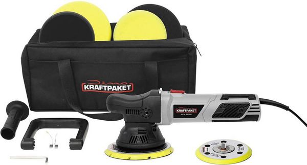Produktbild: Dino KRAFTPAKET 640302 Exzenterpoliermaschine 230V 900W 1600 - 4200 U/min 12.5mm