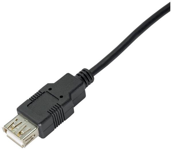Produktbild: Akyga USB-Kabel USB-A Stecker, USB-A Buchse 3.00m Schwarz AK-USB-19