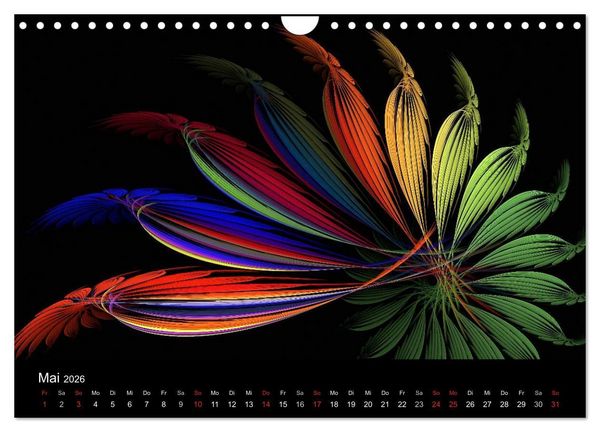 Produktbild: Wunderbare Welt der Farben 2026 (Wandkalender 2026 DIN A4 quer), CALVENDO Monatskalender