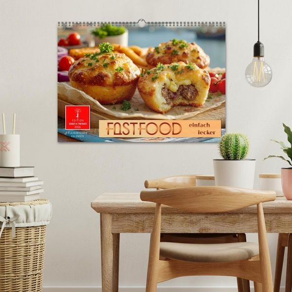 Produktbild: Fastfood einfach lecker (Wandkalender 2026 DIN A3 quer), CALVENDO Monatskalender