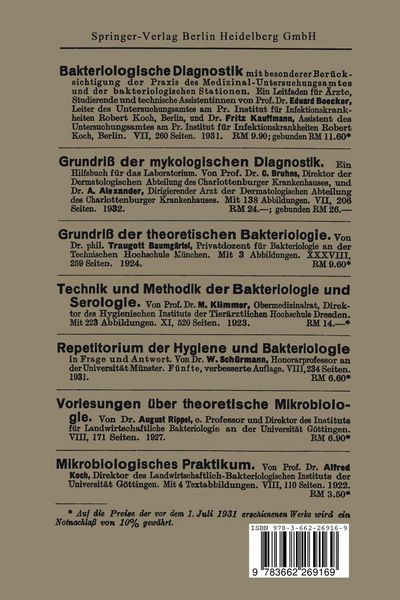 Produktbild: N&auml;hrb&ouml;den und Farben in der Bakteriologie