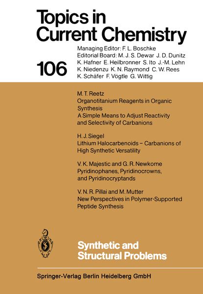 Produktbild: Synthetic and Structural Problems