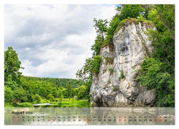 Produktbild: Im Donautal zwischen Beuron und Sigmaringen (Wandkalender 2026 DIN A2 quer), CALVENDO Monatskalender