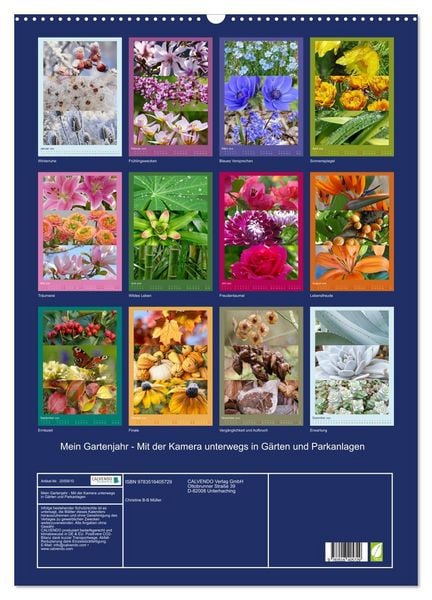 Produktbild: Mein Gartenjahr - Mit der Kamera unterwegs in G&auml;rten und Parkanlagen (Wandkalender 2026 DIN A2 hoch), CALVENDO Monatskalender