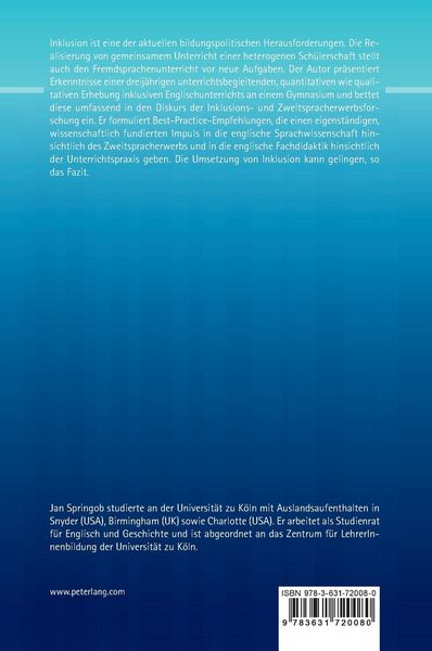 Produktbild: Inklusiver Englischunterricht am Gymnasium