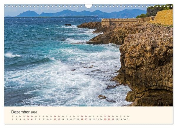 Produktbild: Wundersch&ouml;ne C&ocirc;te d'Azur (Wandkalender 2026 DIN A3 quer), CALVENDO Monatskalender