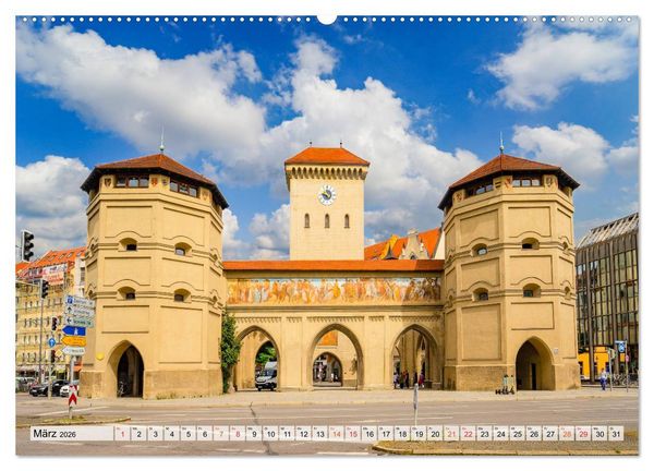 Produktbild: M&uuml;nchen Impressionen (Wandkalender 2026 DIN A2 quer), CALVENDO Monatskalender