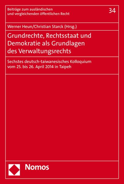 Produktbild: Grundrechte, Rechtsstaat und Demokratie als Grundlagen des Verwaltungsrechts