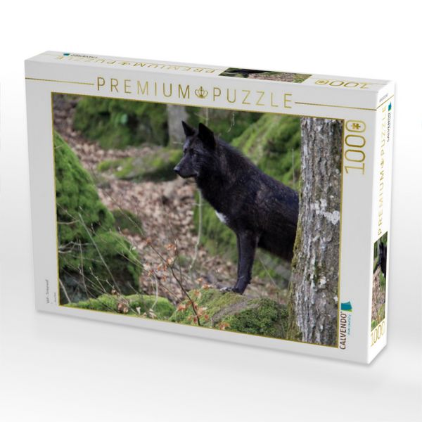 Produktbild: CALVENDO Puzzle Wolf - Timberwolf | 1000 Teile Lege-Gr&ouml;&szlig;e 64x48cm Foto-Puzzle f&uuml;r gl&uuml;ckliche Stunden