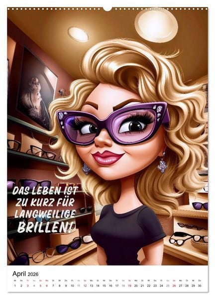Produktbild: Optikerspr&uuml;che (hochwertiger Premium Wandkalender 2026 DIN A2 hoch), Kunstdruck in Hochglanz
