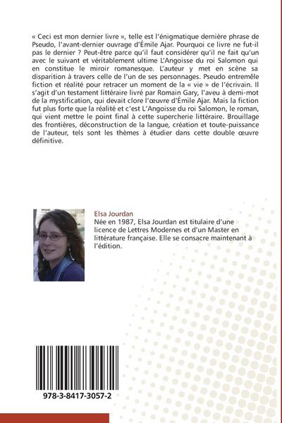 Produktbild: &Eacute;mile Ajar, deux chapitres pour une derni&egrave;re &iquest;uvre