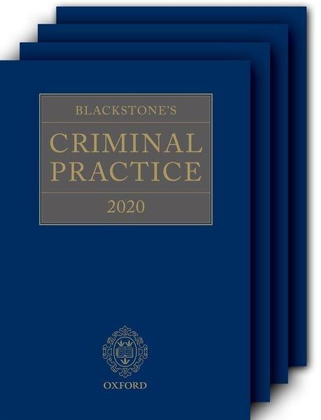 Produktbild: Blackstone's Criminal Practice 2020 (Book and All Supplements)