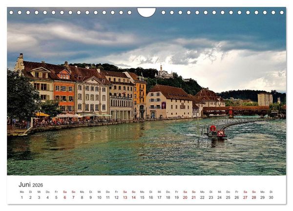 Produktbild: Luzern, die Stadt im Zentrum der Schweiz (Wandkalender 2026 DIN A4 quer), CALVENDO Monatskalender