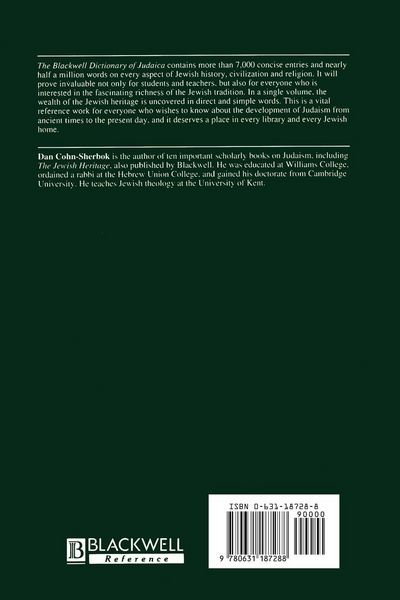 Produktbild: The Blackwell Dictionary of Judaica