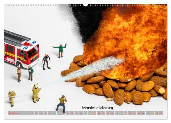 Produktbild: Mandelentz&uuml;ndung ... und andere Mini-Welten (hochwertiger Premium Wandkalender 2026 DIN A2 quer), Kunstdruck in Hochglanz