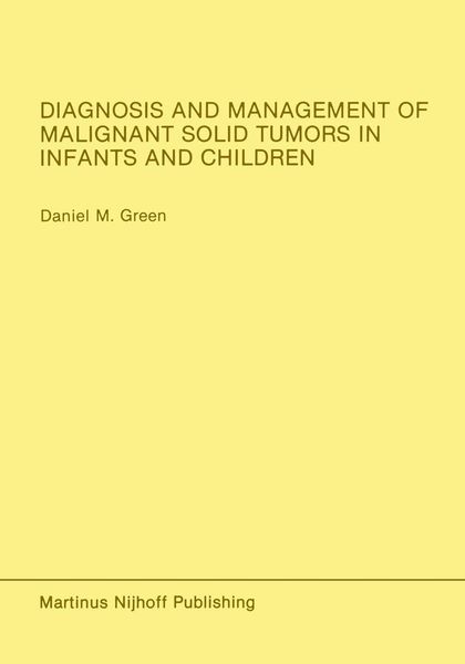 Produktbild: Diagnosis and Management of Malignant Solid Tumors in Infants and Children