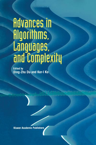 Produktbild: Advances in Algorithms, Languages, and Complexity