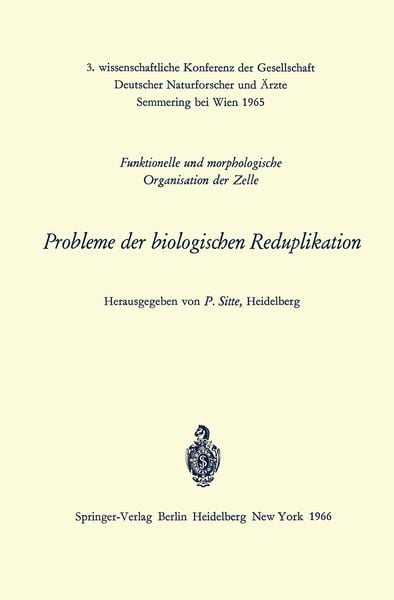 Produktbild: Probleme der biologischen Reduplikation