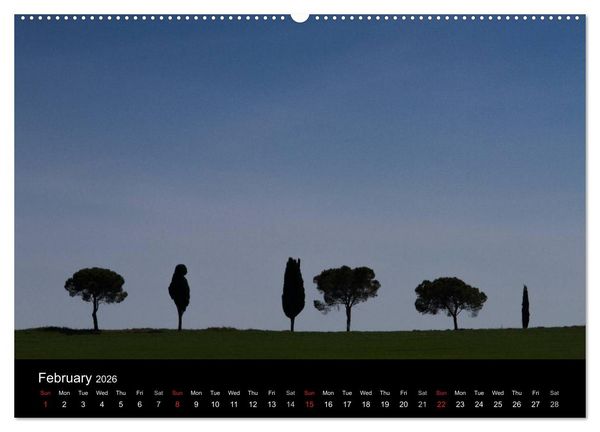 Produktbild: Tuscany Amazing Val d'Orcia (High Quality Premium Wall Calendar 2026 DIN A2 landscape),CALVENDO 12 Month Wall Calendar