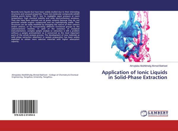 Produktbild: Application of Ionic Liquids in Solid-Phase Extraction