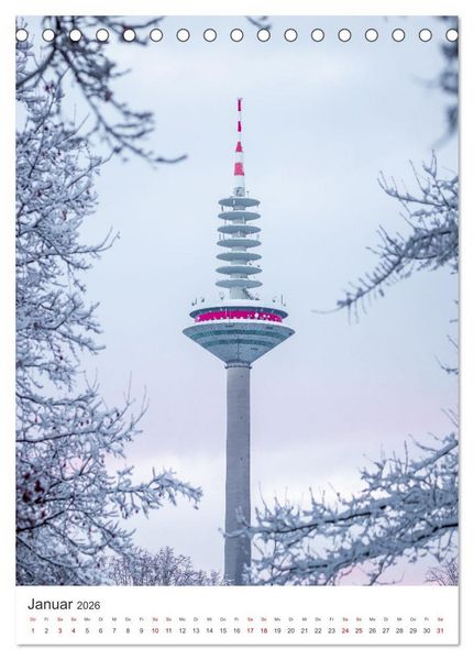 Produktbild: Frankfurt am Main, eine Stadt voller Magie (Tischkalender 2026 DIN A5 hoch), CALVENDO Monatskalender