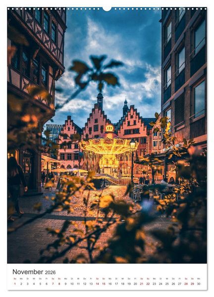 Produktbild: Frankfurt am Main, eine Stadt voller Magie (hochwertiger Premium Wandkalender 2026 DIN A2 hoch), Kunstdruck in Hochglanz