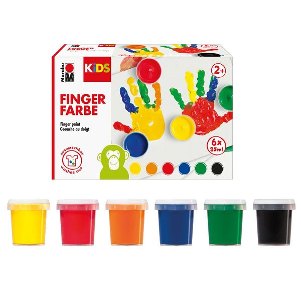 Marabu KiDS Fingerfarbe 6x35ml