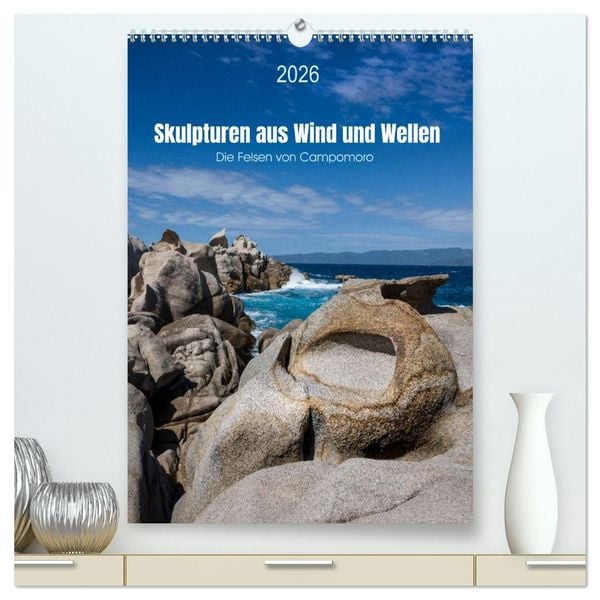 Produktbild: Skulpturen aus Wind und Wellen (hochwertiger Premium Wandkalender 2026 DIN A2 hoch), Kunstdruck in Hochglanz