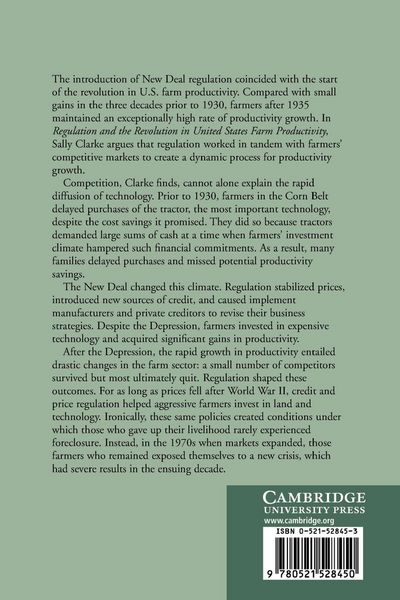 Produktbild: Regulation and the Revolution in United States Farm Productivity