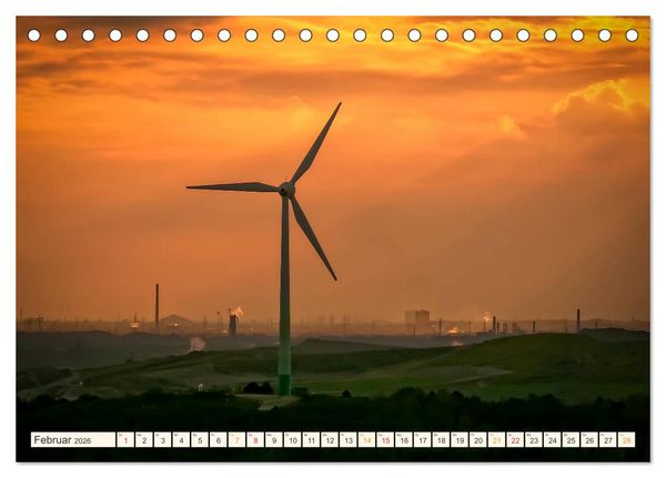 Produktbild: Windrad - Fluch und Segen (Tischkalender 2026 DIN A5 quer), CALVENDO Monatskalender