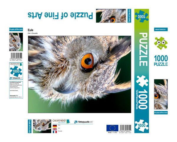 Produktbild: CALVENDO Puzzle Eule 1000 Teile Lege-Gr&ouml;&szlig;e 480 x 640 cm Foto-Puzzle Bild von Peter Roder