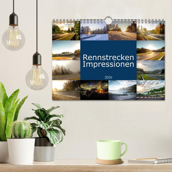Produktbild: Rennstrecken Impressionen (Wandkalender 2026 DIN A4 quer), CALVENDO Monatskalender