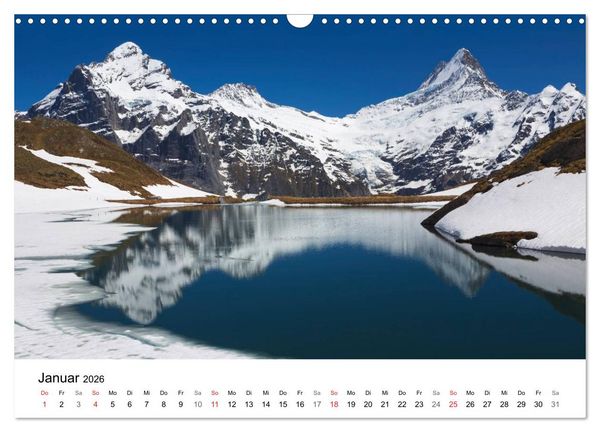 Produktbild: BERGSEEN Schweizer Alpen (Wandkalender 2026 DIN A3 quer), CALVENDO Monatskalender
