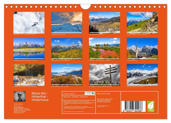Produktbild: Maria Alm - Hinterthal - Hintermoos (Wandkalender 2026 DIN A4 quer), CALVENDO Monatskalender