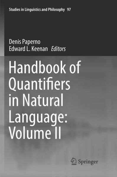 Produktbild: Handbook of Quantifiers in Natural Language: Volume II